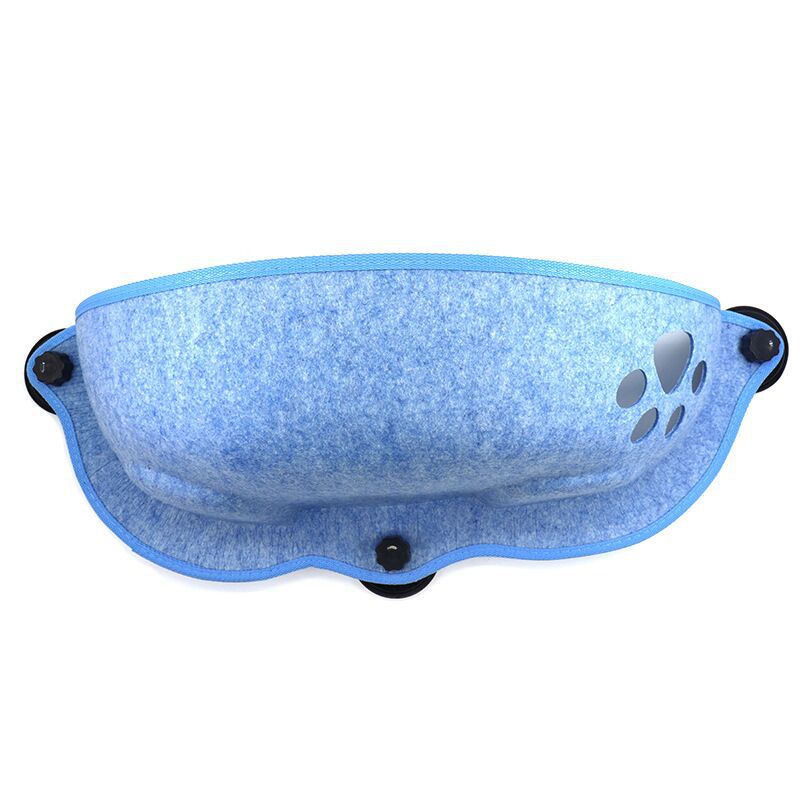 Blue cat nest 蓝色的阳台猫窝